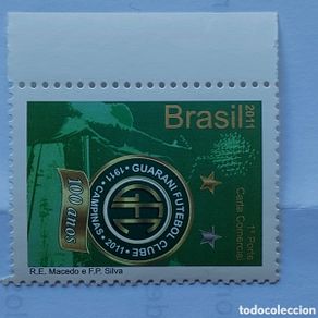 Briefmarken: 2011 Brasil nuevo Guaraní Fútbol Club